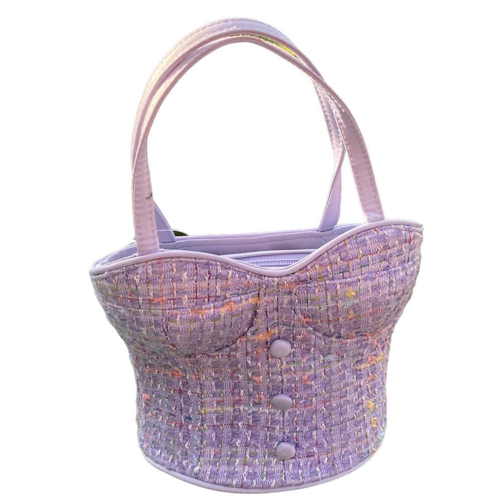 Lilac Mini Corset Bustier Purse